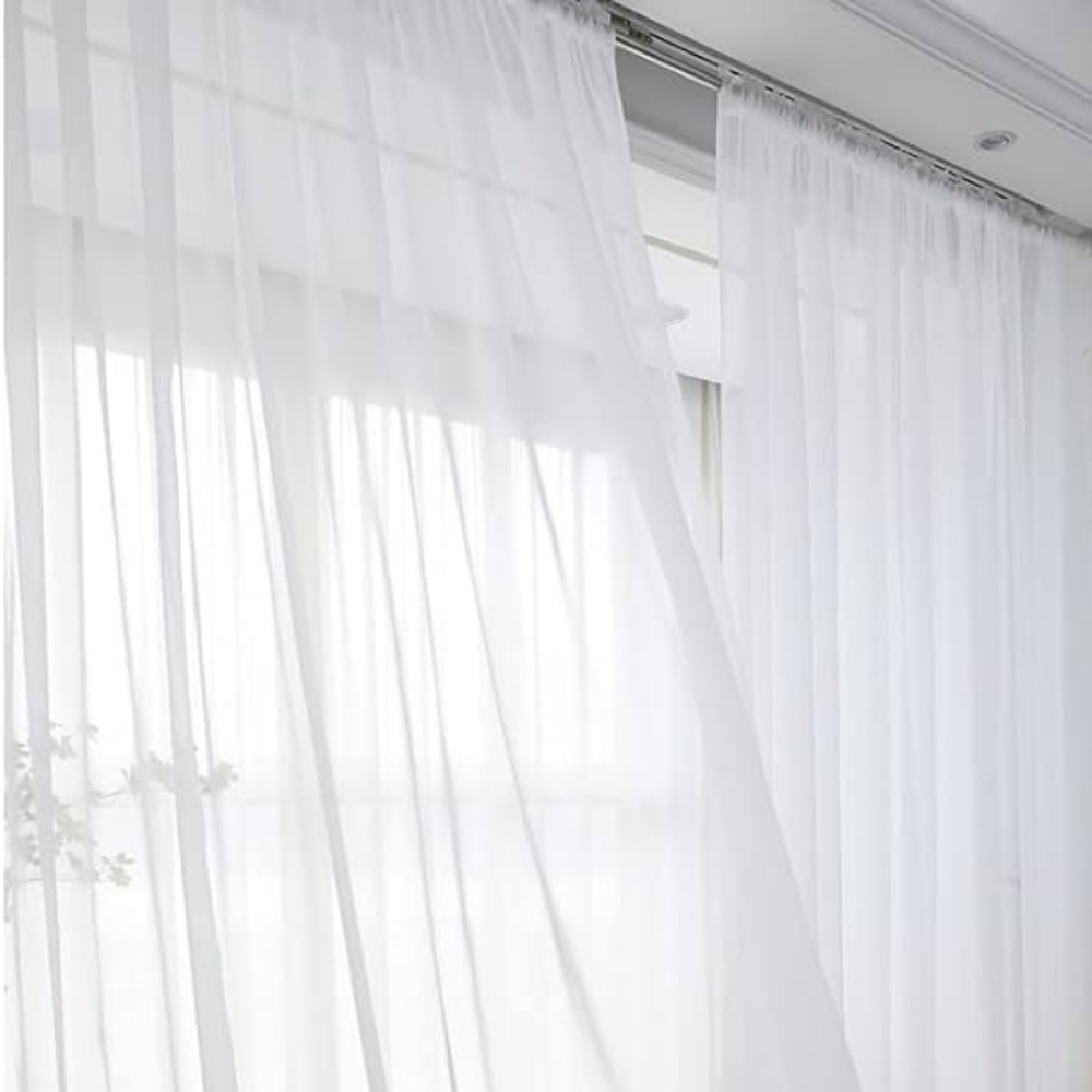 Clear Curtain sheer 96" long 4 pieces